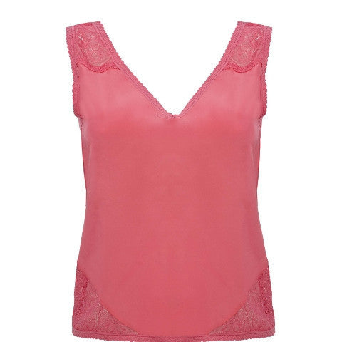 Serenity V-Neck Silk Tank Top