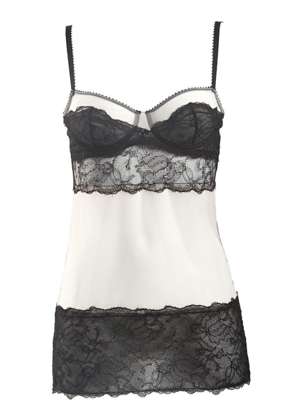 Lace Tattoo Underwired Demi Cup Chemise